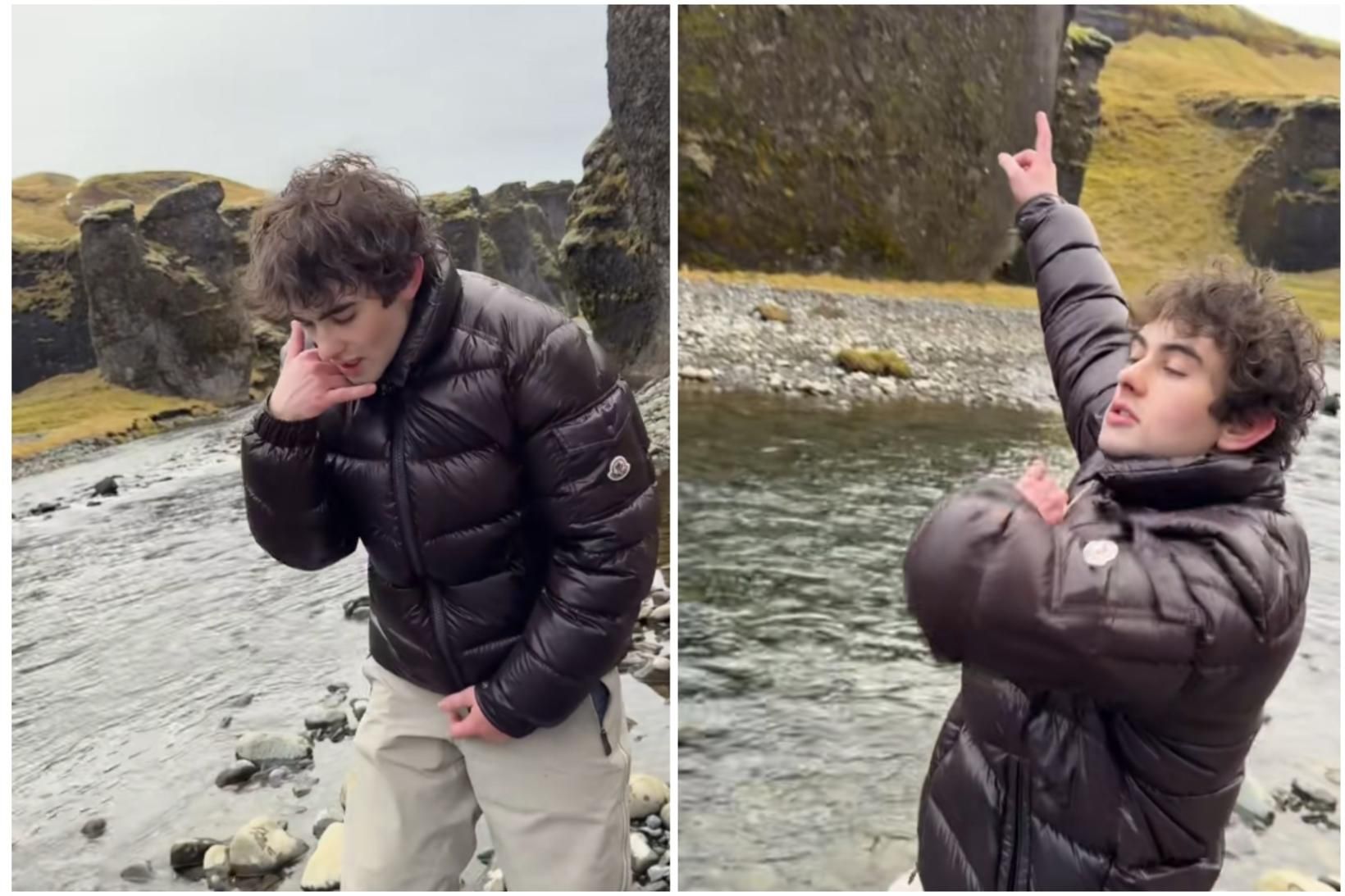 Frægur rappari tók upp TikTok á Íslandi